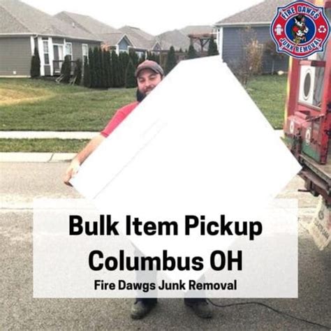 Bulk Item Pickup Columbus OH .